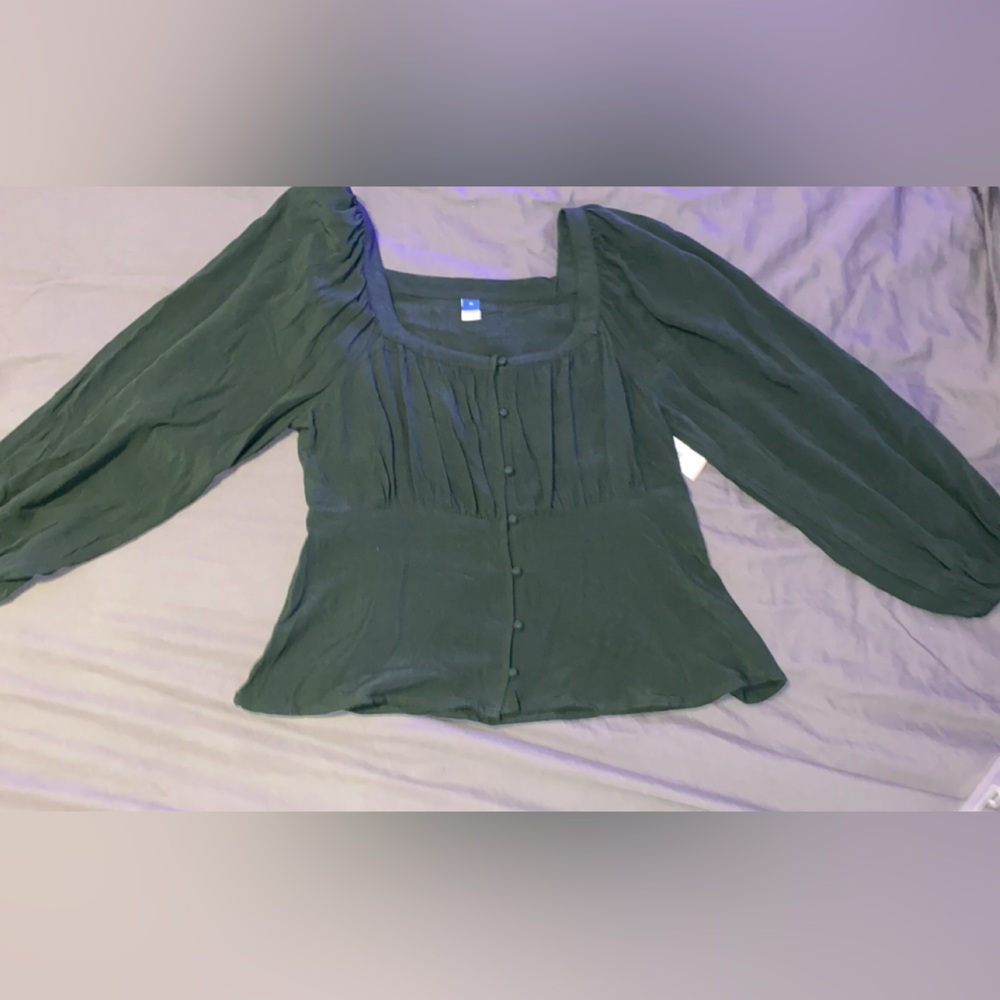 Old Navy- Dark Green Blouse
